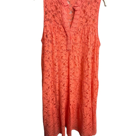 Sunny Studio - Paris - Peach ๐ Orange Lace Sundress. Size XL pit - pit 22โ - Picture 2 of 10